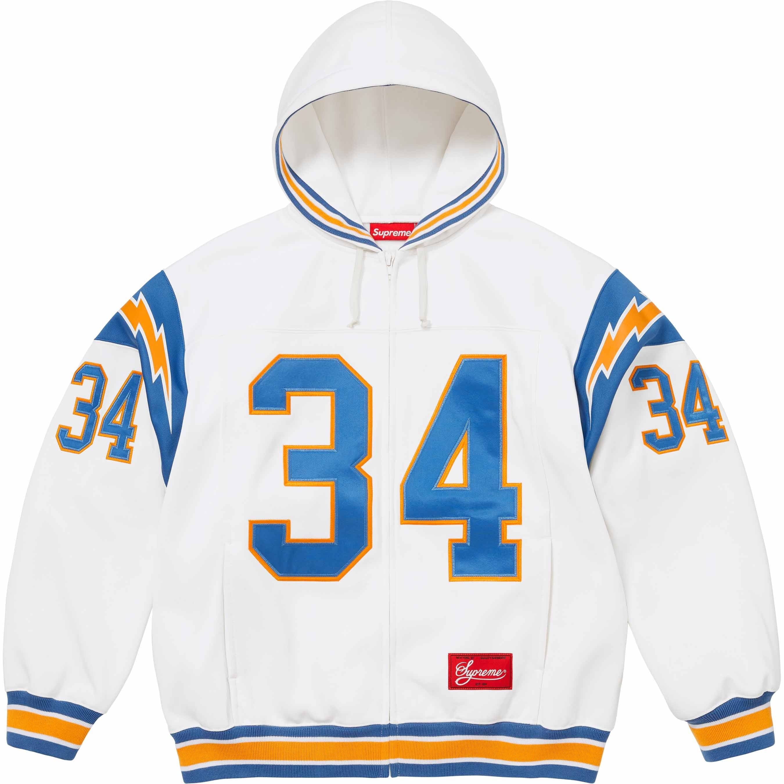 Football Zip Up Hooded Sweatshirt view 2